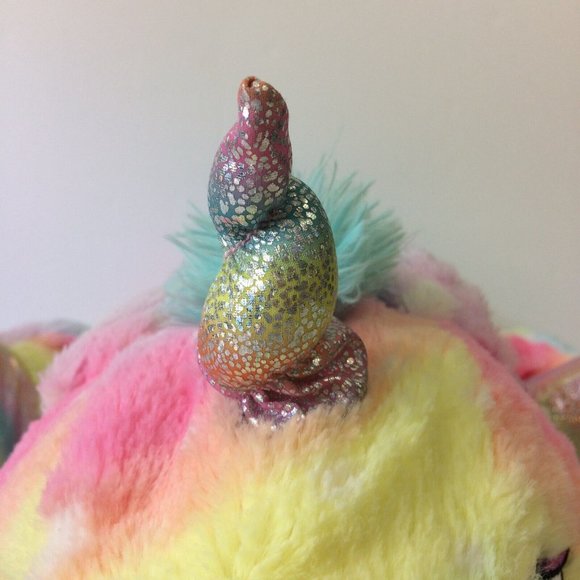 Unicorn Tie Dye Colorful Sparkle Horn Rainbow Large 28" Plush Stuffed Animal - Picture 3 of 11